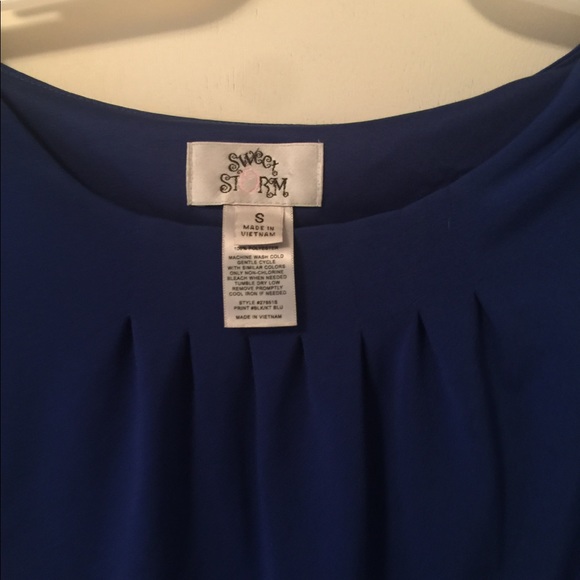 Sweet Storm blue and black dress - Picture 2 of 3